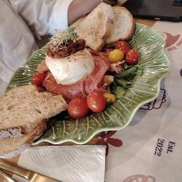 Burrata del jardín